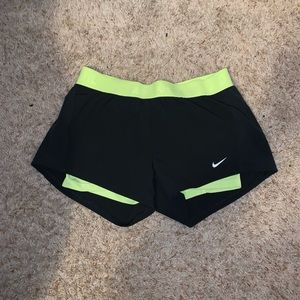 Nike athletic shorts with built in spandex